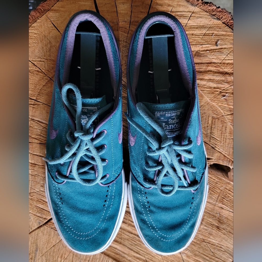Pre-owned RARE Nike Stefan Janoski "Teal Abyss" SB Zoom Skateboarding